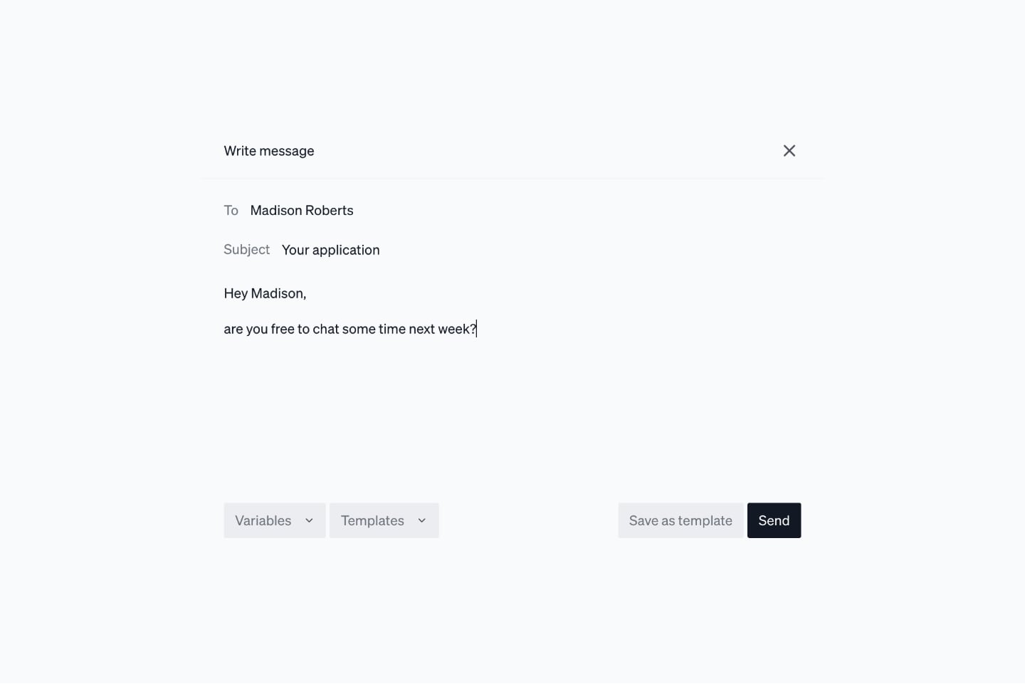 Screenshot of the Wittl dashboard demonstrating Email candidates