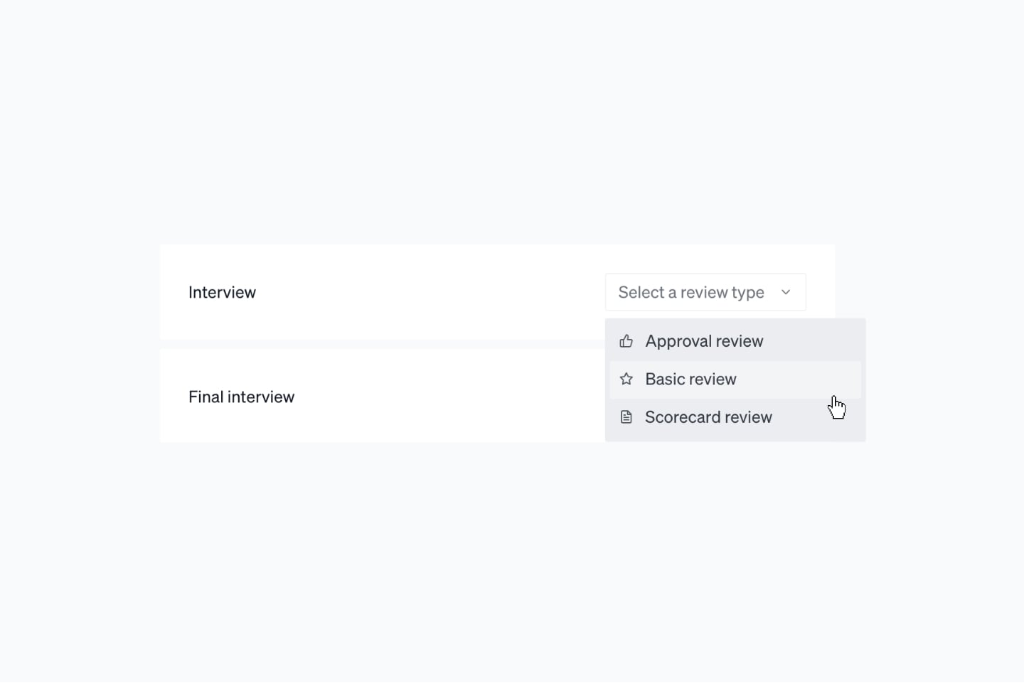 Screenshot of the Wittl dashboard demonstrating Define different reviews per stage